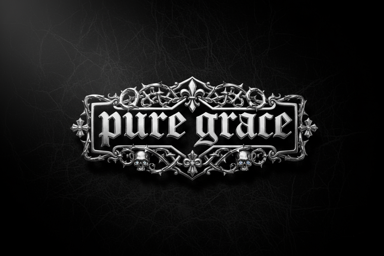 Chrome Hearts inspired pure grace logo
